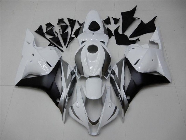 2009-2012 Honda CBR600RR Motorcycle Fairing - White Grey Matte Black