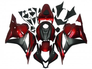 Shop 2009-2012 Honda CBR600RR Motorcycle Fairings - Red Matte Black