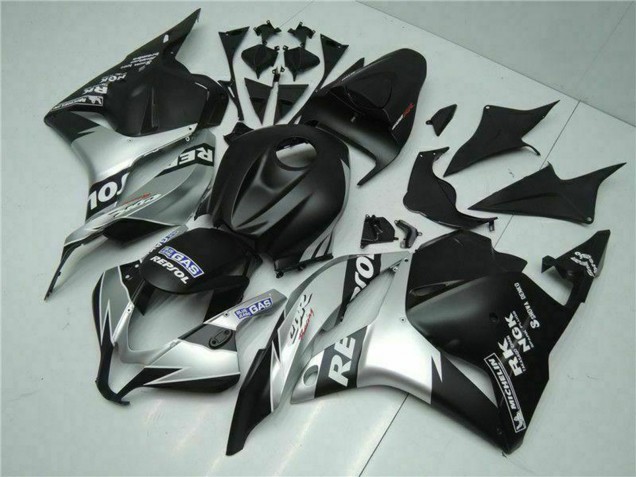 2009-2012 Honda CBR600RR Motorcycle Fairings - Silver Matte Black Repsol
