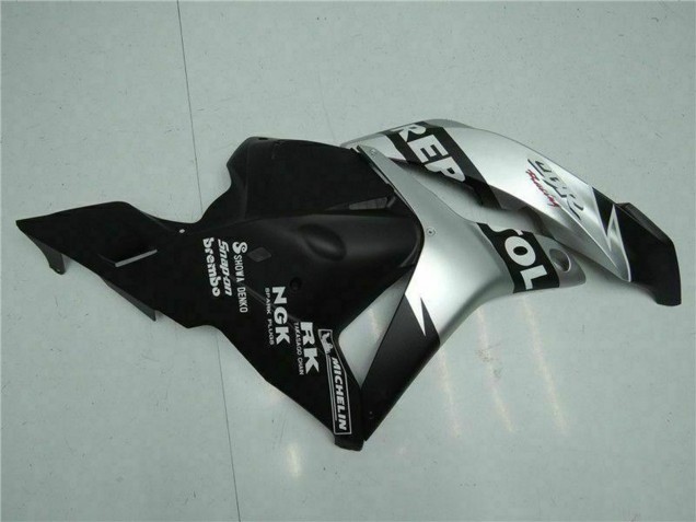 2009-2012 Honda CBR600RR Motorcycle Fairings - Silver Matte Black Repsol