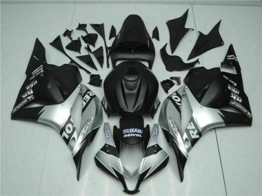 Shop 2009-2012 Honda CBR600RR Motorcycle Fairings - Silver Matte Black Repsol