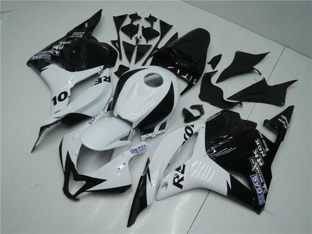 2009-2012 Honda CBR600RR Motorcycle Fairing - White Glossy Black Repsol