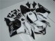 2009-2012 Honda CBR600RR Motorcycle Fairing - White Glossy Black Repsol