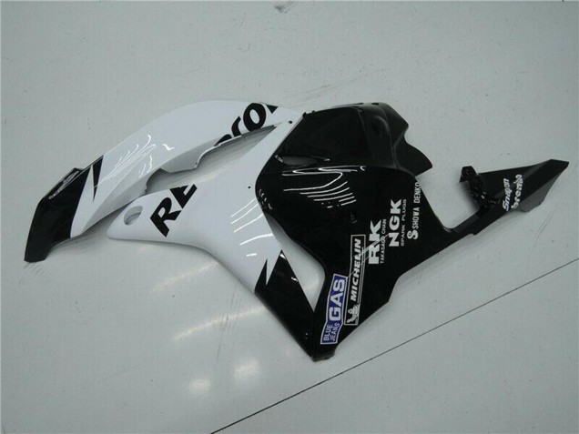 2009-2012 Honda CBR600RR Motorcycle Fairing - White Glossy Black Repsol