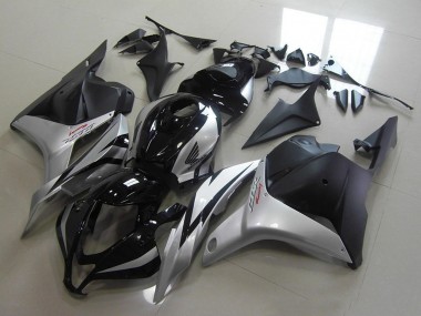 Shop 2009-2012 Honda CBR600RR Motorcycle Fairings - Silver Glossy Black Matte Black