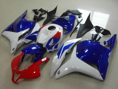 Shop 2009-2012 Honda CBR600RR Motorcycle Fairing - White Red Blue