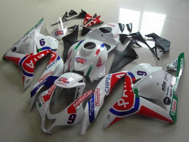 Shop 2009-2012 Honda CBR600RR Motorcycle Fairings - White Blue Red Pata