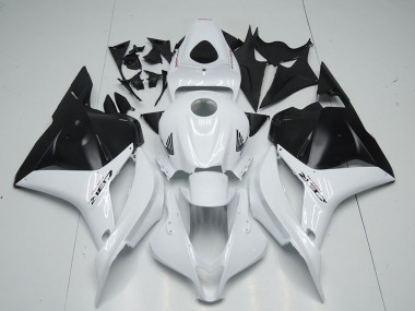 Shop 2009-2012 Honda CBR600RR Motorcycle Fairing - White Matte Black