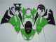 2009-2012 Kawasaki ZX6R Motorcycle Fairing Kits - Green Glossy Black