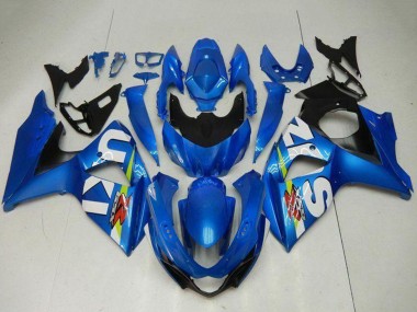 Shop 2009-2016 Suzuki GSXR 1000 Motorcycle Fairing Kits - Blue Green White