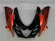 2009-2016 Suzuki GSXR 1000 Motorcycle Fairings - Orange Glossy Black