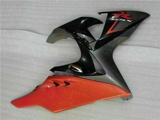 2009-2016 Suzuki GSXR 1000 Motorcycle Fairings - Orange Glossy Black