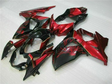 Shop 2009-2016 Suzuki GSXR 1000 Motorcycle Fairings - Red Glossy Black