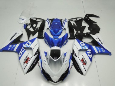 Shop 2009-2016 Suzuki GSXR 1000 Motorcycle Fairing - White Blue Black Tyco