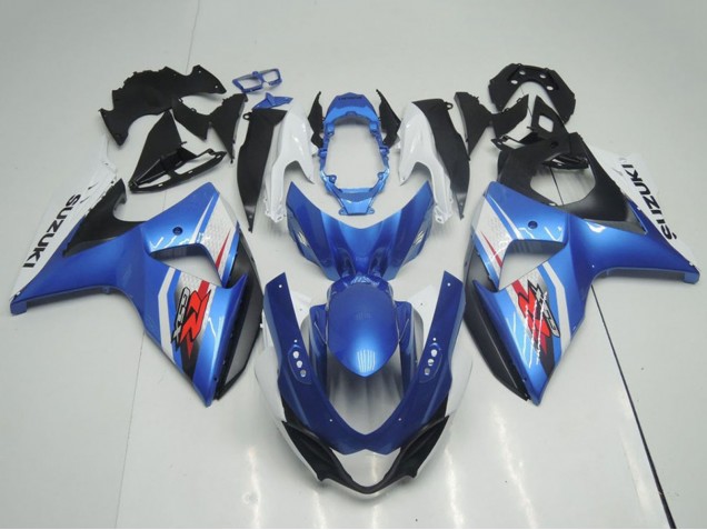 2009-2016 Suzuki GSXR 1000 Motorcycle Fairings - Light Blue Blue White Black OEM Style