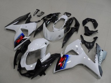 Shop 2009-2016 Suzuki GSXR 1000 Motorcycle Fairings - White Blue Silver Black
