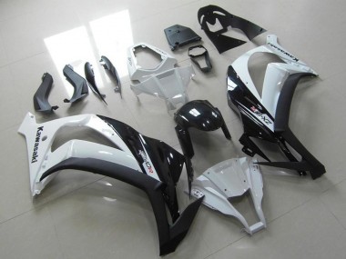 Shop 2011-2015 Kawasaki ZX10R Motorcycle Fairing - White Glossy Black