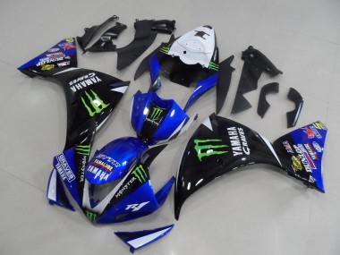 Shop 2012-2014 Yamaha YZF R1 Motorcycle Fairings - White Blue Glossy Black Green Graves Yamalube Monster