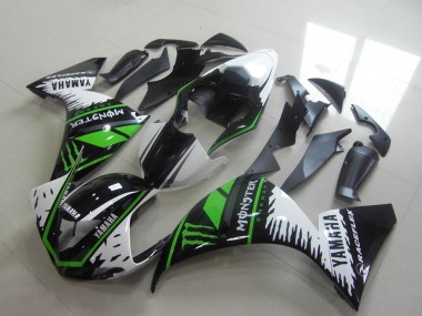 Shop 2012-2014 Yamaha YZF R1 Motorcycle Fairings - White Black Green Monster