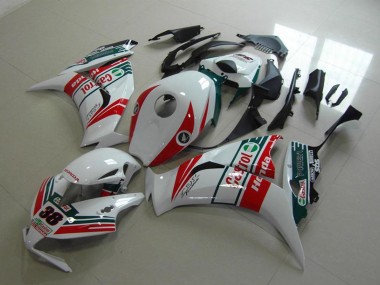 Shop 2012-2016 Honda CBR1000RR Motorcycle Fairings - White Red Green Castrol 38
