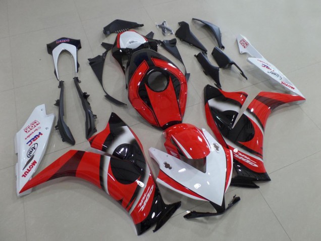 2012-2016 Honda CBR1000RR Motorcycle Fairing - White Red Glossy Black