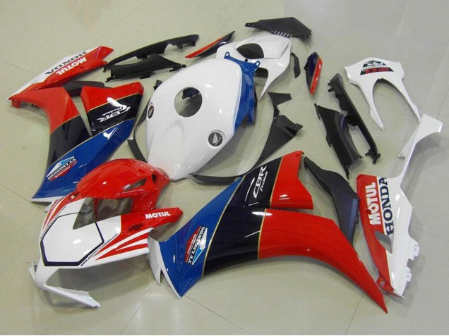 2012-2016 Honda CBR1000RR Motorcycle Fairings - White Blue Red Glossy Black TT Legends