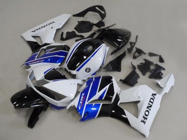 Shop 2013-2023 Honda CBR600RR Motorcycle Fairings - White Blue Glossy Black OEM Style