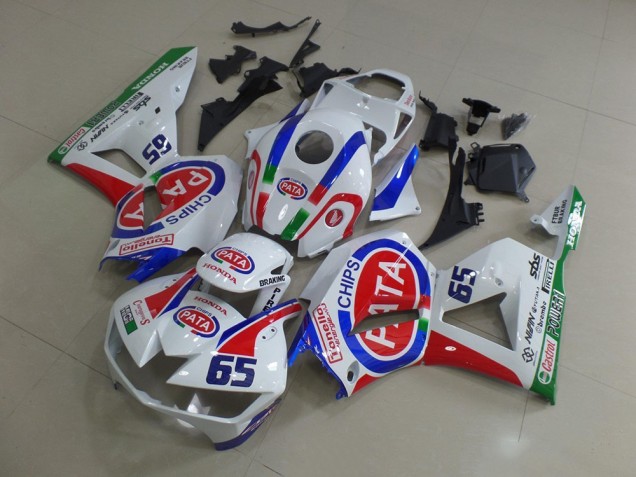 2013-2026 Honda CBR600RR Motorcycle Fairings - White Red Blue Pata 65
