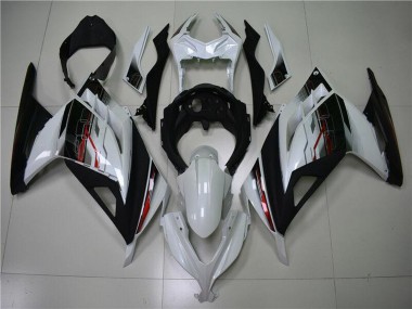 Shop 2013-2024 Kawasaki Ninja 300 EX300R Motorcycle Fairing - White Red Black