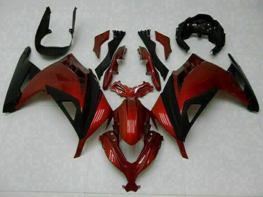 Shop 2013-2024 Kawasaki Ninja 300 EX300R Motorcycle Fairings - Red Black