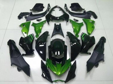 Shop 2013-2018 Kawasaki Z800 Motorcycle Fairing - Green Glossy Black