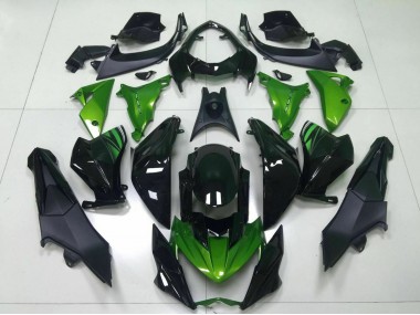 Shop 2013-2018 Kawasaki Z800 Motorcycle Fairing - Green Glossy Black