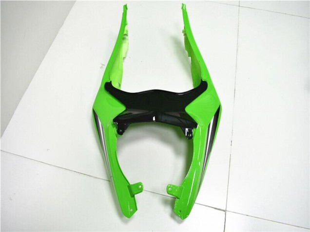 2013-2018 Kawasaki ZX6R Motorcycle Fairings - Green White Glossy Black