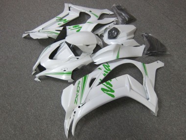 Shop 2016-2020 Kawasaki ZX10R Motorcycle Fairing - Pearl White Green