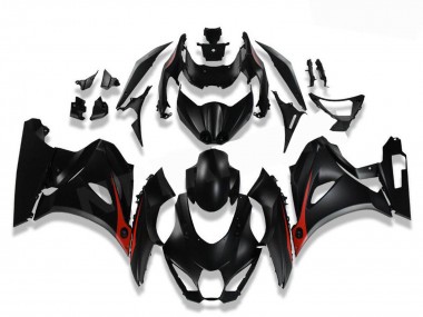 Shop 2017-2024 Suzuki GSXR 1000 Motorcycle Fairings - Black Red