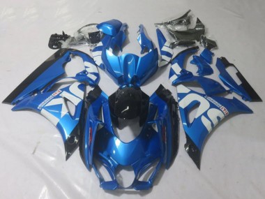 Shop 2017-2024 Suzuki GSXR 1000 Motorcycle Fairings - Blue White Black