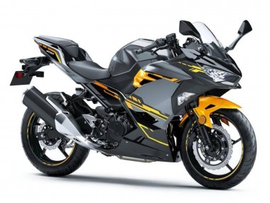Shop 2018-2024 Kawasaki EX400 Motorcycle Fairings - Black Grey Orange