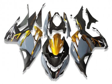 Shop 2018-2024 Kawasaki EX400 Motorcycle Fairings - Gold Nardo Grey Black