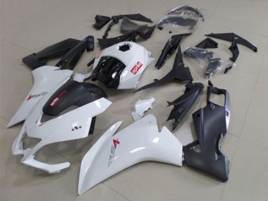 Shop 2012-2018 Aprilia RS4 50 125 Motorcycle Fairings - White Matte Black