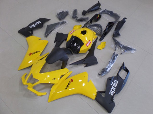 2012-2018 Aprilia RS4 50 125 Motorcycle Fairing - Yellow Matte Black