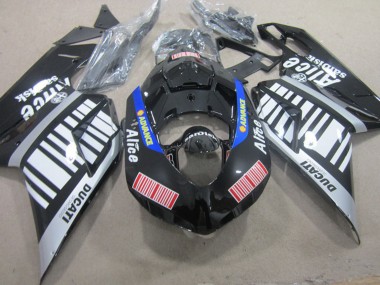 Shop 2007-2014 Ducati 848 1098 1198 Motorcycle Fairings - Silver Red Blue Glossy Black Alice