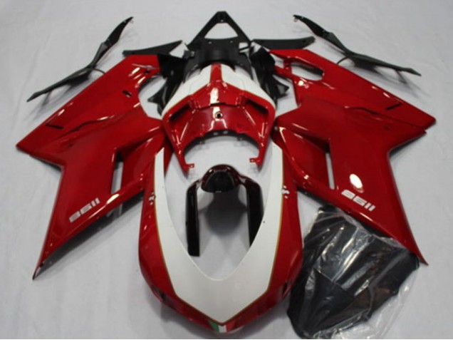 2007-2014 Ducati 1198 Motorcycle Fairings - Red