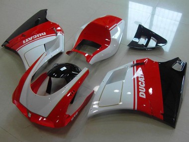 Shop 1993-2005 Ducati 916 Motorcycle Fairings - White Red Glossy Black