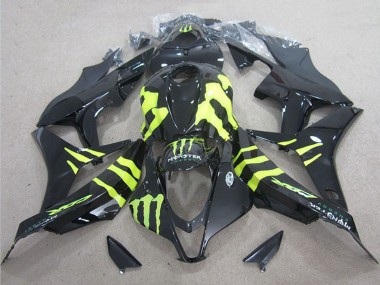 Shop 2004-2005 Honda CBR1000RR Motorcycle Fairings - Glossy Black Yellow Monster