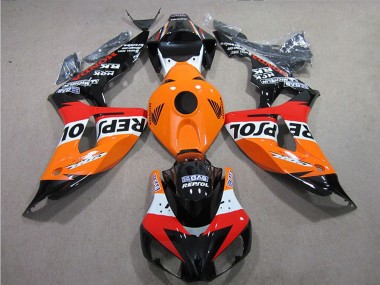 Shop 2006-2007 Honda CBR1000RR Motorcycle Fairings Kits - Orange White Red Glossy Black Repsol