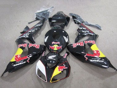 Shop 2006-2007 Honda CBR1000RR Motorcycle Fairings - Glossy Black Yellow White Red Bull