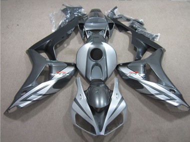 Shop 2006-2007 Honda CBR1000RR Motorcycle Fairings - Silver Grey Matte Black Fireblade