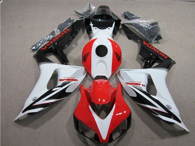 Shop 2006-2007 Honda CBR1000RR Motorcycle Fairings - White Red Glossy Black Fireblade