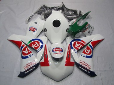 Shop 2008-2011 Honda CBR1000RR Motorcycle Fairings - White Red Blue Pata