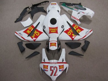 Shop 2008-2011 Honda CBR1000RR Motorcycle Fairings - White Red Yellow San Carlo 52